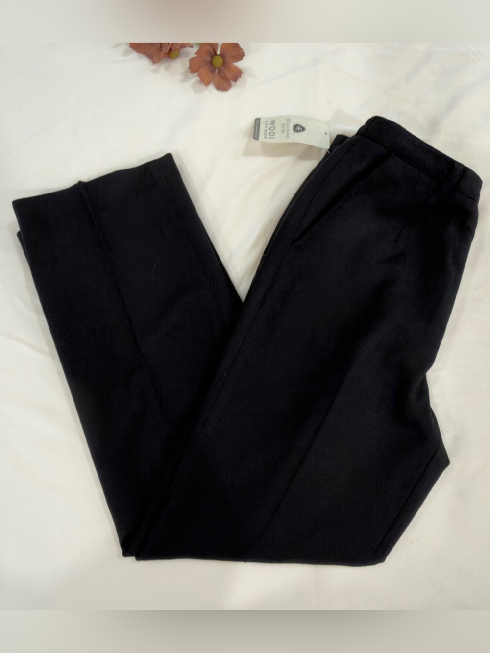 Sag Harbor wool , Nylon Men's Black Dress Pants - Classic Fit
